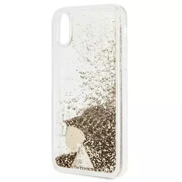 Etui Guess GUOHCPXGLHFLGO до Apple iPhone X/Xs золотий/злотий твердий чохол Glitter Charms