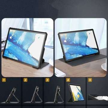 Etui Infiland Multiple Angles do Samsung Galaxy Tab S7 FE 5G 12.4 T730 / T736B Чорний