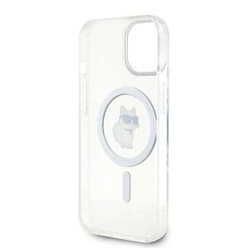 Etui Karl Lagerfeld KLHMP15SHFCCNOT для iPhone 15 6.1" прозорий твердий чохол IML Choupette MagSafe