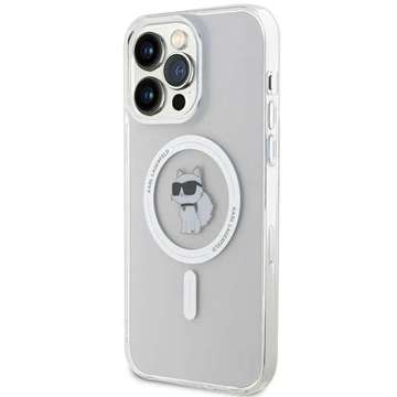 Etui Karl Lagerfeld KLHMP15XHFCCNOT для Apple iPhone 15 Pro Max 6.7" прозорий твердий чохол IML Choupette MagSafe
