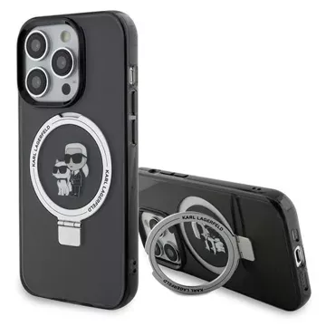 Etui Karl Lagerfeld KLHMP15XHMRSKCK iPhone 15 Pro Max 6.7" czarny/black hardcase Ring Stand Karl