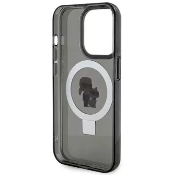 Etui Karl Lagerfeld KLHMP15XHMRSKCK iPhone 15 Pro Max 6.7" czarny/black hardcase Ring Stand Karl