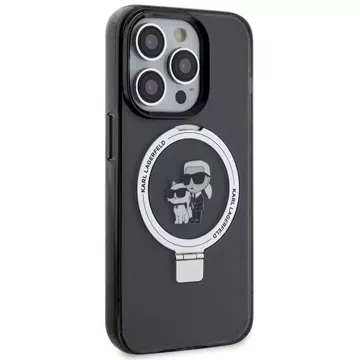 Etui Karl Lagerfeld KLHMP15XHMRSKCK iPhone 15 Pro Max 6.7" czarny/black hardcase Ring Stand Karl