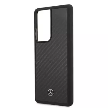 Etui Mercedes MEHCS21LRCABK для Samsung Galaxy S21 Ultra G998 карбоновий твердий чохол Dynamic Line