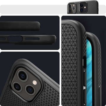 Etui Spigen Liquid Air для Apple iPhone 12/12 Pro 6.1 Matte Black