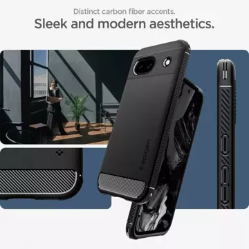 Etui Spigen Rugged Armor для Google Pixel 8A Matte Black