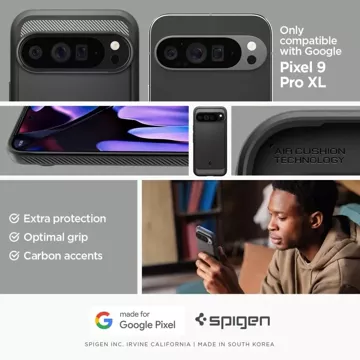 Etui Spigen Rugged Armor для Google Pixel 9 Pro XL Matte Black