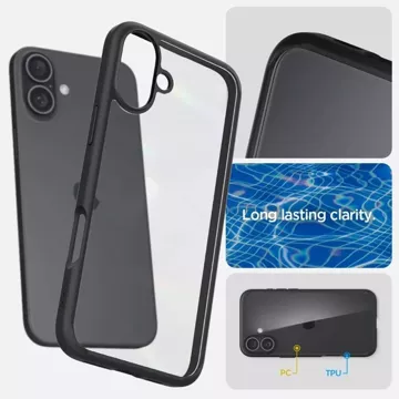 Etui Spigen Ultra Hybrid для Apple iPhone 16 Plus Matte Black