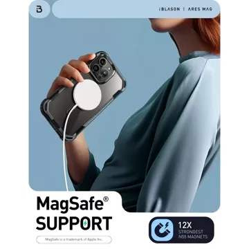 Etui Supcase Iblsn Ares Mag do MagSafe для iPhone 15 Pro Max чорний