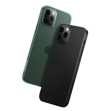 Etui USAMS Gentle для iPhone 12 Pro Max 6,7" зелений/прозорий зелений IP12PMQR03 (US-BH610)