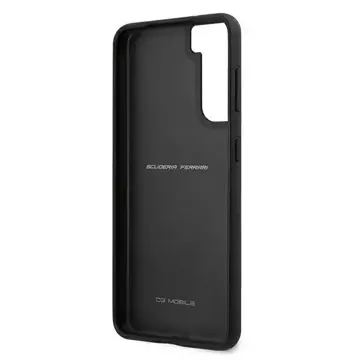 Etui na telefon Ferrari Hardcase для Samsung Galaxy S21 червоний/червоний Hardcase Off Track Leather Nylon Stripe