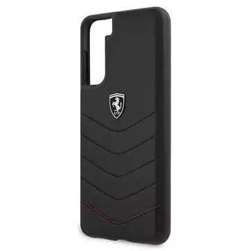 Etui na telefon Ferrari Hardcase для Samsung Galaxy S21 чорний/чорний Hardcase Off Track Quilted