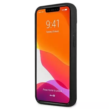 Etui na telefon ferrari iphone 13 mini 5,4 "czarny/black тверда карта на треку реального вуглецю