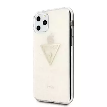 Guess GUHCN58SGTLGO iPhone 11 Pro злотий/золотий твердий чохол Glitter Triangle