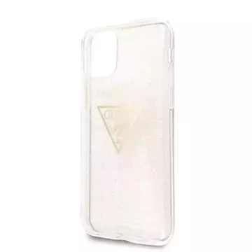 Guess GUHCN58SGTLGO iPhone 11 Pro злотий/золотий твердий чохол Glitter Triangle