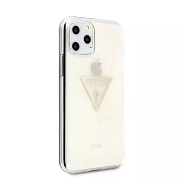 Guess GUHCN58SGTLGO iPhone 11 Pro злотий/золотий твердий чохол Glitter Triangle