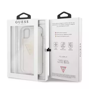 Guess GUHCN58SGTLGO iPhone 11 Pro злотий/золотий твердий чохол Glitter Triangle