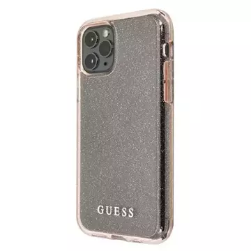 Guess GUHCN65PCGLPI iPhone 11 Pro Max różowy/рожевий жорсткий чохол з блискітками