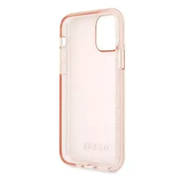 Guess GUHCN65PCGLPI iPhone 11 Pro Max różowy/рожевий жорсткий чохол з блискітками