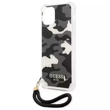 Guess GUHCP12LKSARBK iPhone 12 Pro Max 6,7" чорний/чорний твердий чохол Camo Collection