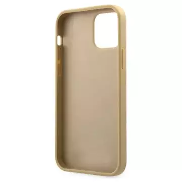 Guess GUHCP12LPUILGLG iPhone 12 Pro Max 6,7" złoty/золотий твердий чохол Iridescent Love Script Gold Logo