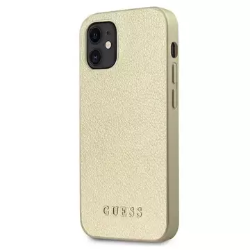 Guess GUHCP12SIGLGO iPhone 12 mini 5,4" złoty/золотий твердий чохол Iridescent