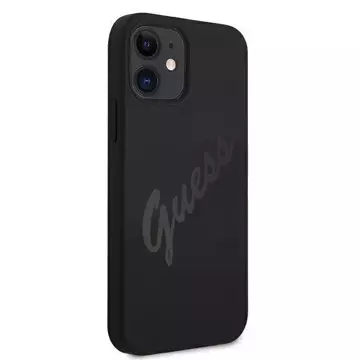 Guess GUHCP12SLSVSBK iPhone 12 mini 5,4" czarny/чорний твердий чохол Script Vintage