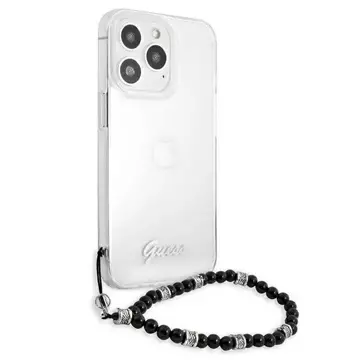 Guess GUHCP13LKPSBK iPhone 13 Pro / 13 6,1" Прозорий жорсткий чохол Black Pearl