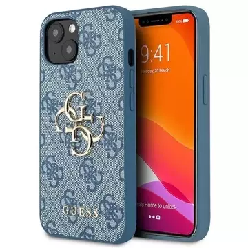 Guess GUHCP13S4GMGBL iPhone 13 mini 5,4" niebieski/синій жорсткий чохол 4G Big Metal Logo