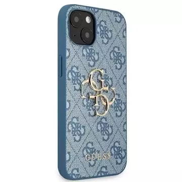 Guess GUHCP13S4GMGBL iPhone 13 mini 5,4" niebieski/синій жорсткий чохол 4G Big Metal Logo