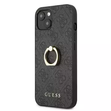 Guess GUHCP13S4GMRGR iPhone 13 mini 5,4" szary/сірий жорсткий чохол 4G з підставкою на кільці