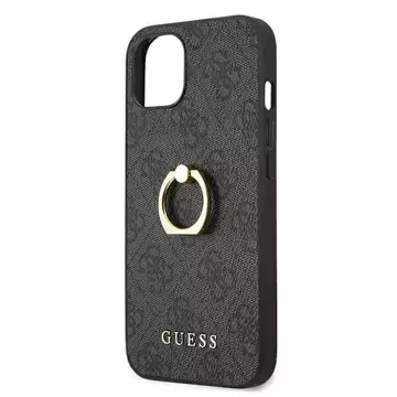 Guess GUHCP13S4GMRGR iPhone 13 mini 5,4" szary/сірий жорсткий чохол 4G з підставкою на кільці