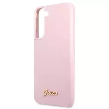 Guess GUHCS22MLSLMGLA S22 S906 lawenda/lavender hardcase Silicone Script Metal Logo