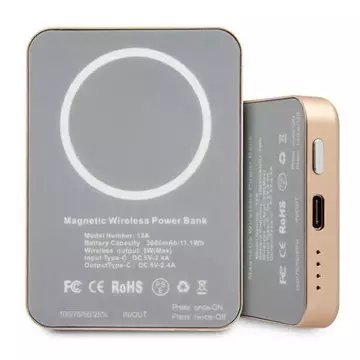 Guess Inductive Power Bank 5W GUPBMSVSLG 3000mAh золото/золото MagSafe