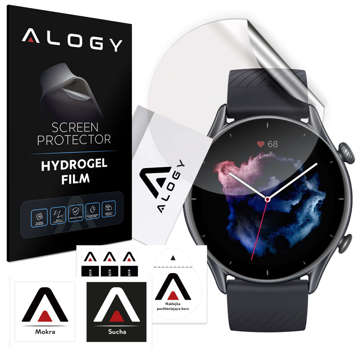 Hydrogel Alogy Hydrogel Protective Film for Smartwatch for Xiaomi Amazfit GTR 3