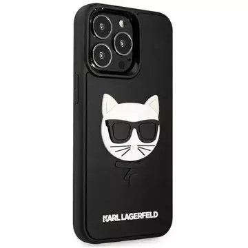 Karl Lagerfeld KLHCP13LCH3DBK 13 Pro / 13 6,1" czarny/чорний жорсткий чохол 3D Rubber Choupette