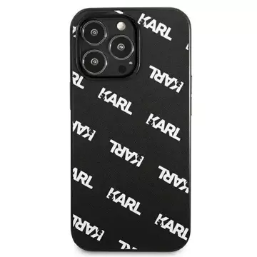 Karl Lagerfeld KLHCP13LPULMBK3 iPhone 13 Pro / 13 6,1" жорсткий чохол чорний/чорний Allover