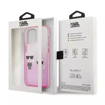 Karl Lagerfeld KLHCP13LTGKCP iPhone 13 Pro / 13 6.1" hardcase рожевий / pink Gradient Ikonik Karl