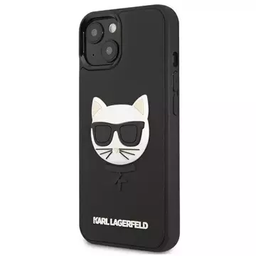 Karl Lagerfeld KLHCP13SCH3DBK 13 mini 5,4" czarny/чорний твердий чохол 3D Rubber Choupette