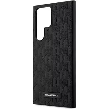 Karl Lagerfeld KLHCS23LSAKLHPK для Samsung Galaxy S23 Ultra S918 твердий чохол чорний/чорний Saffiano Mono Metal Logo