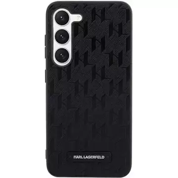 Karl Lagerfeld KLHCS23MSAKLHPK для Samsung Galaxy S23 S916 твердий чохол чорний/чорний Saffiano Mono Metal Logo