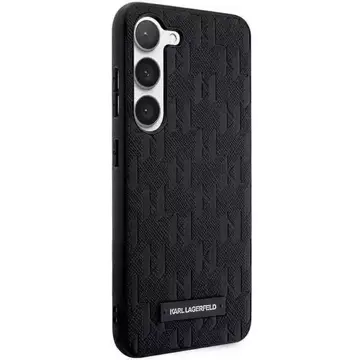 Karl Lagerfeld KLHCS23MSAKLHPK для Samsung Galaxy S23 S916 твердий чохол чорний/чорний Saffiano Mono Metal Logo