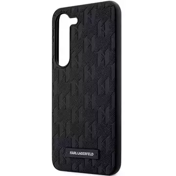 Karl Lagerfeld KLHCS23MSAKLHPK для Samsung Galaxy S23 S916 твердий чохол чорний/чорний Saffiano Mono Metal Logo