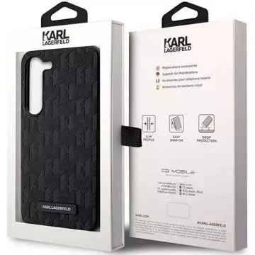 Karl Lagerfeld KLHCS23MSAKLHPK для Samsung Galaxy S23 S916 твердий чохол чорний/чорний Saffiano Mono Metal Logo