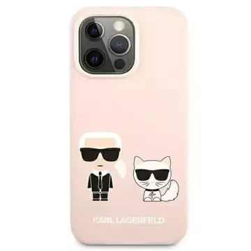 Karl Lagerfeld KLHMP13LSSKCI iPhone 13 Pro / 13 6,1" hardcase jasnoróżowy/світло-рожевий Siliconik Ikonik Karl