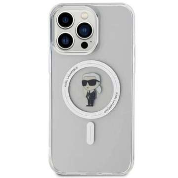 Karl Lagerfeld KLHMP15XHFCKNOT iPhone 15 Pro Max 6.7" прозорий твердий чохол IML Ikonik MagSafe