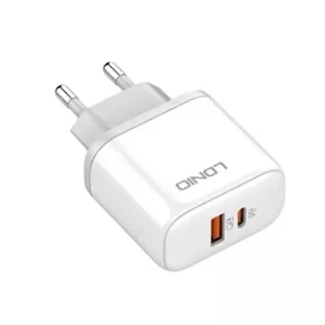 LDNIO A2526C Настінний зарядний пристрій USB, USB-C 45 Вт USB-C - кабель USB-C