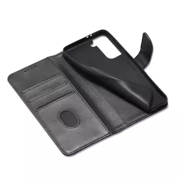 Magnet Case elegant case cover cover з клапаном і функцією підставки для Samsung Galaxy S22 (S22 Plus) чорний