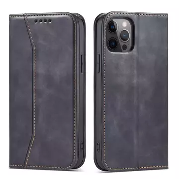 Magnet Fancy Case Чохол для iPhone 12 Pro Max Pouch Wallet Card Holder Black