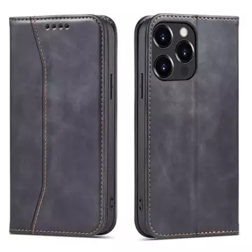 Magnet Fancy Case Чохол для iPhone 13 Pro Max Pouch Card Wallet Card Holder Black